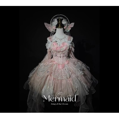 Mie Ye Song of the Mermaid Light Colour JSK and Sets(Limited Reservation/2 Colours/Full Payment Without Shipping)